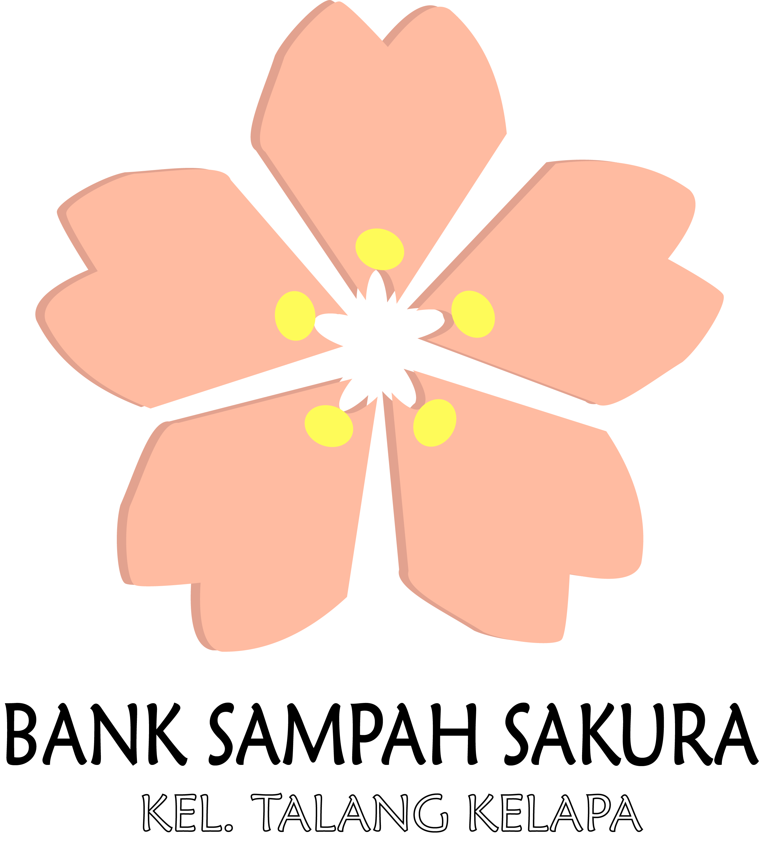 Logo Bank Sampah Sakura